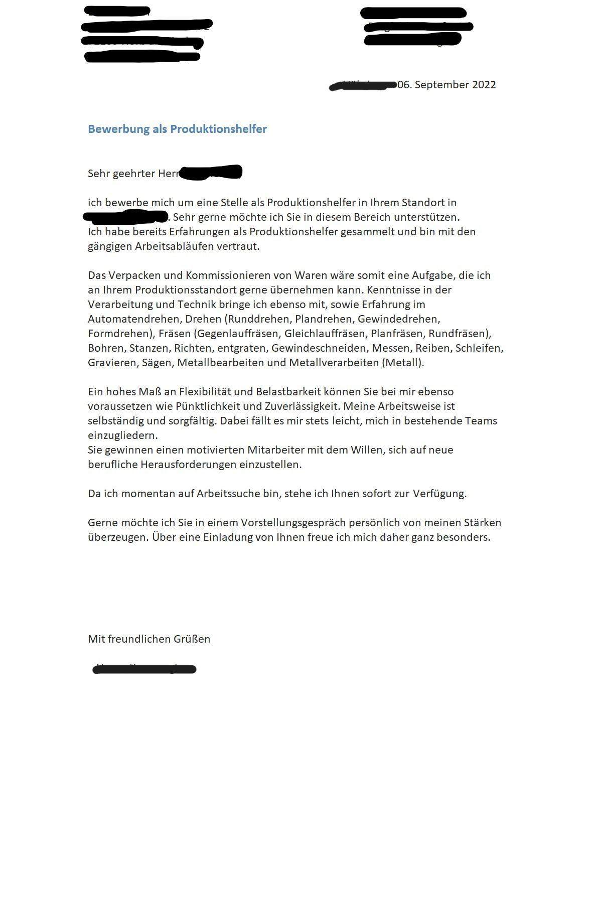 Anschreiben? (Ausbildung und Studium, Beruf, Bewerbung)