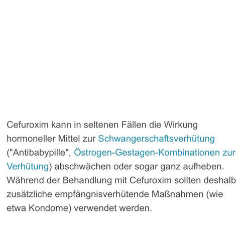 Antibiotika Zinnat Schwanger Unsicher