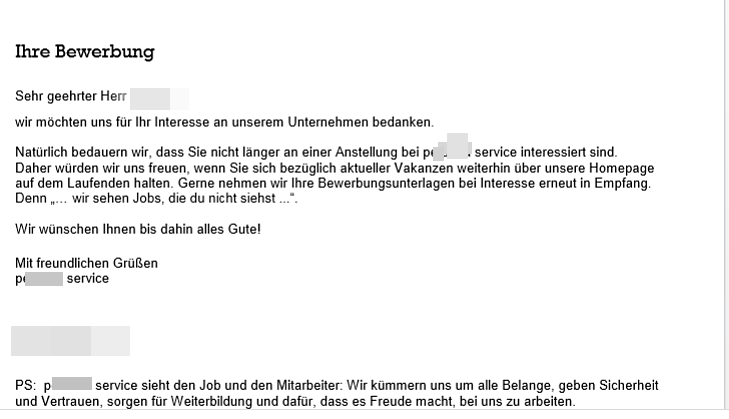 Antwort Auf Bewerbung Versteh Kein Wort Wer Kann Das Mir Bitte Kurz Ubersetzten Zeitarbeit Bewerbung Keine Rückmeldung