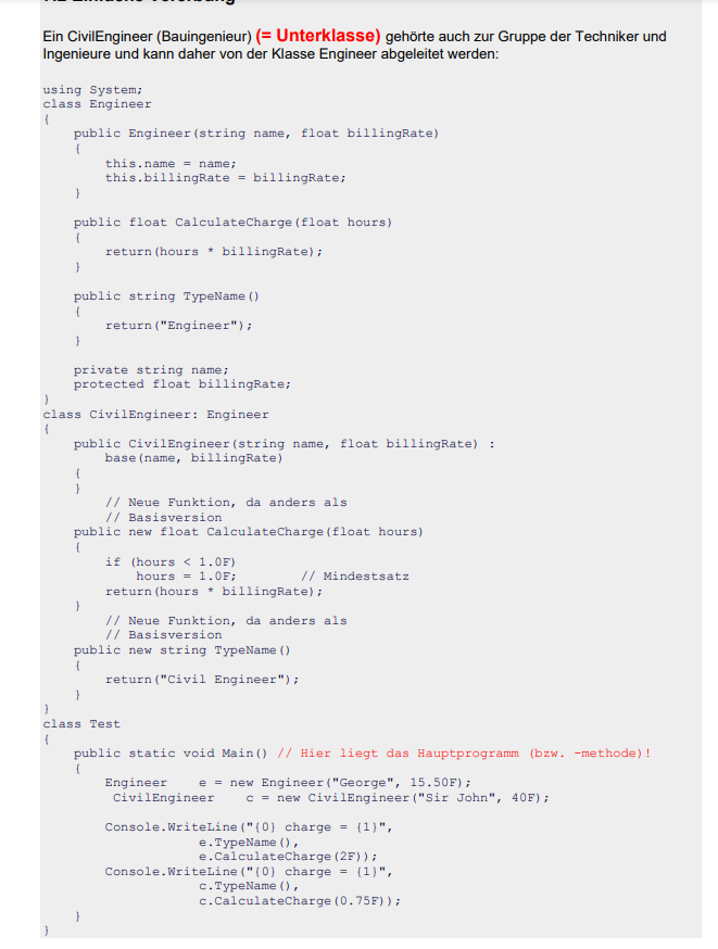 Anwendung Der Vererbung In C# Am Beispiel "Kfz-Handel"? (Computer ...