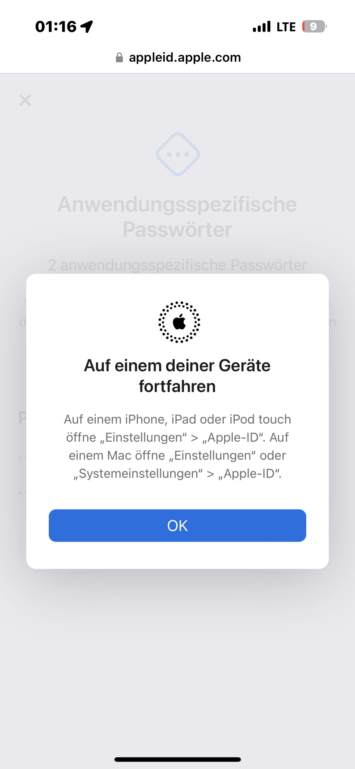 Anwendungsspezifisches Passwort erstellen geht nicht? (Apple, iPhone, Apple ID)