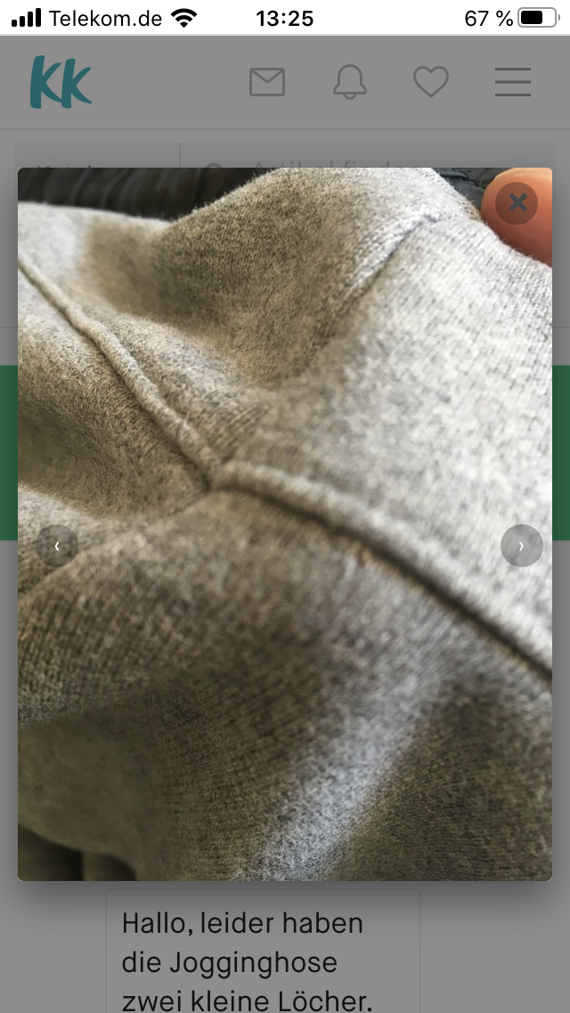 Anzeige wegen falscher Kleiderkreisel Angaben? (Nike)