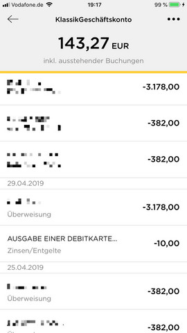 Anzeigefehler Beim Online Bankig Finanzen Bank Geschaft