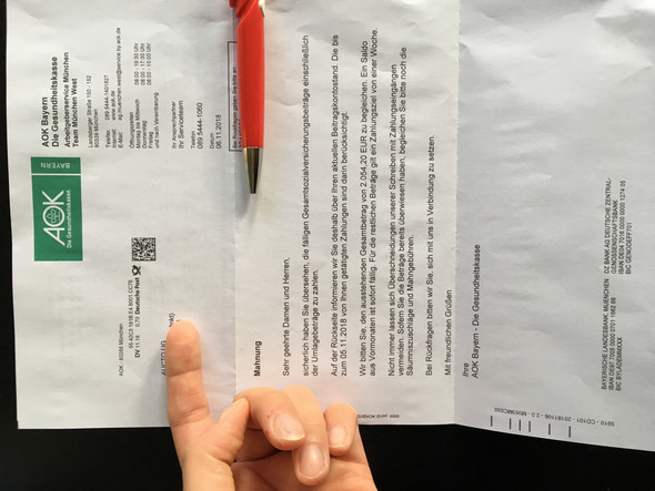 Aok Zwielichtiger Brief