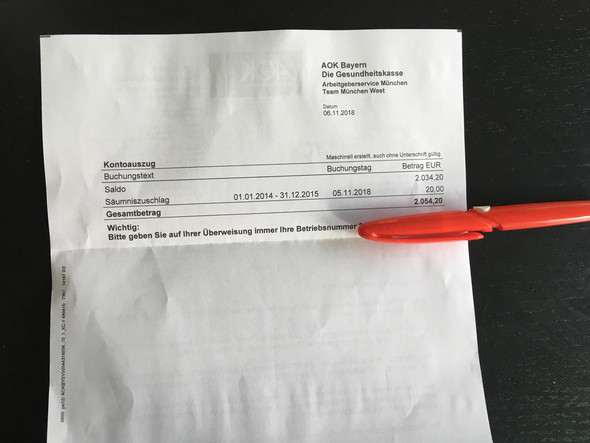 Aok Zwielichtiger Brief