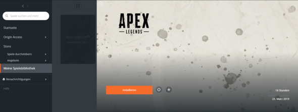 Apex kann nicht installiert werden seit dem neuesten Update?