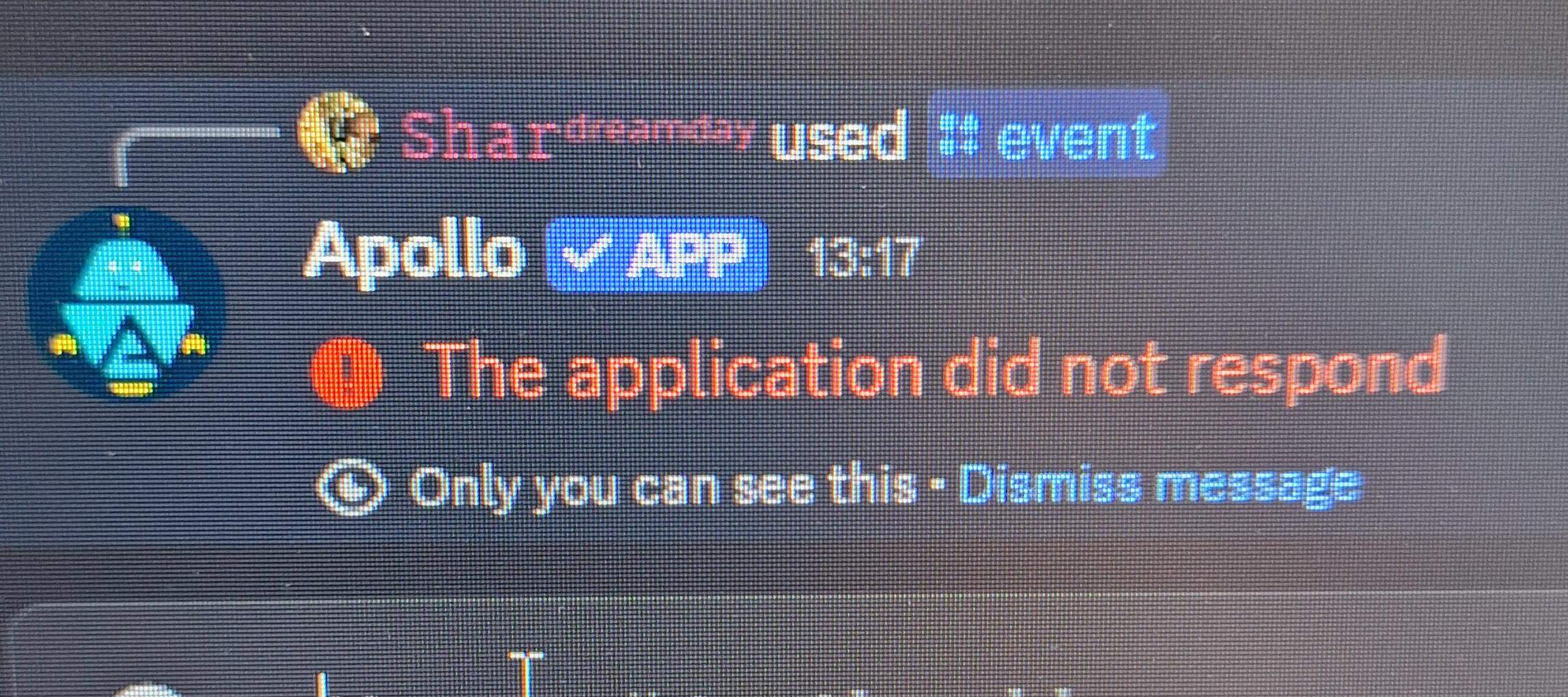 Apollo Bot funktioniert nicht? (Discord, Discord Bot)