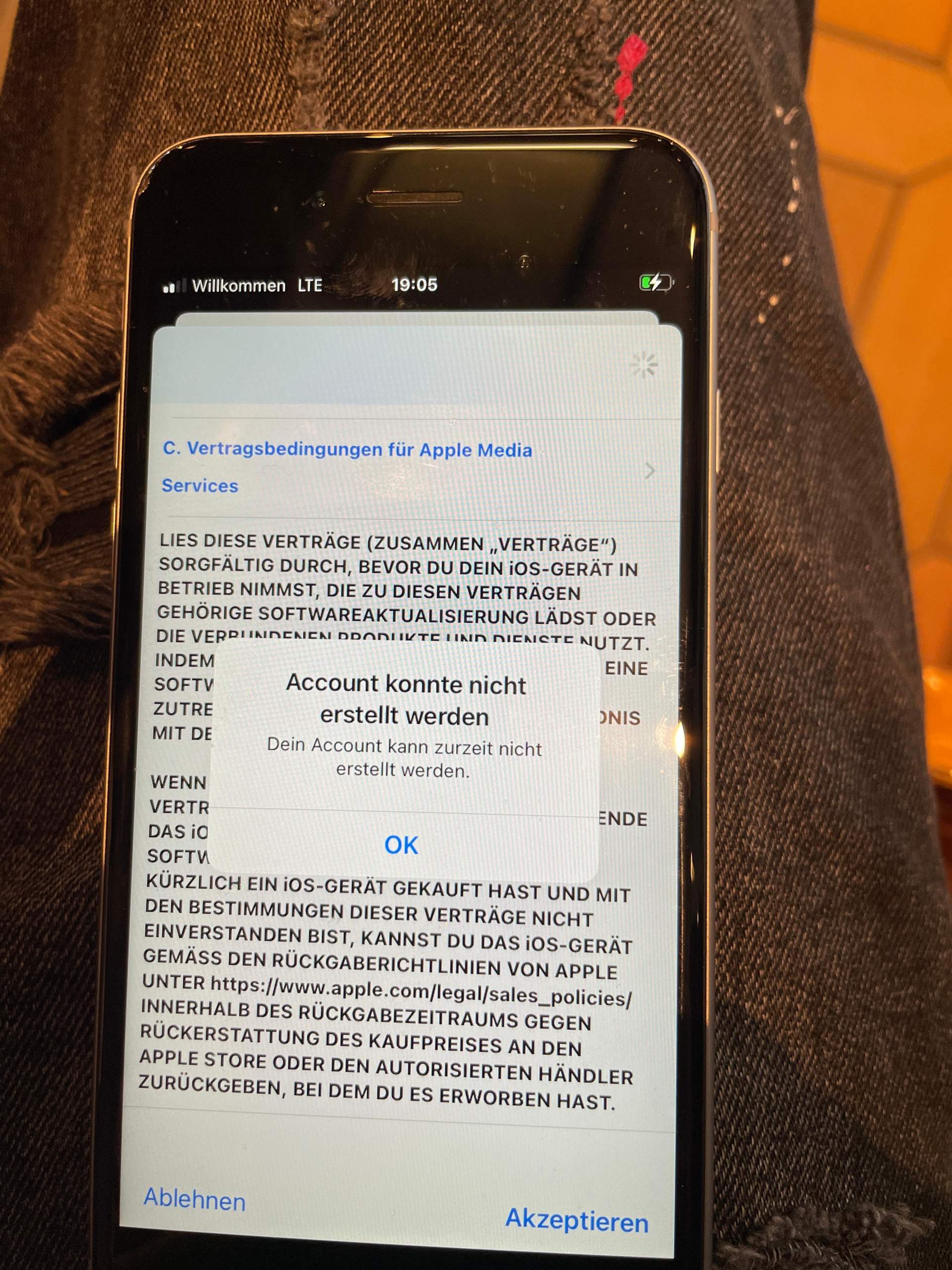 Apple Id konnte nicht erstellt werden? (iPhone, iTunes, SIMKarte)