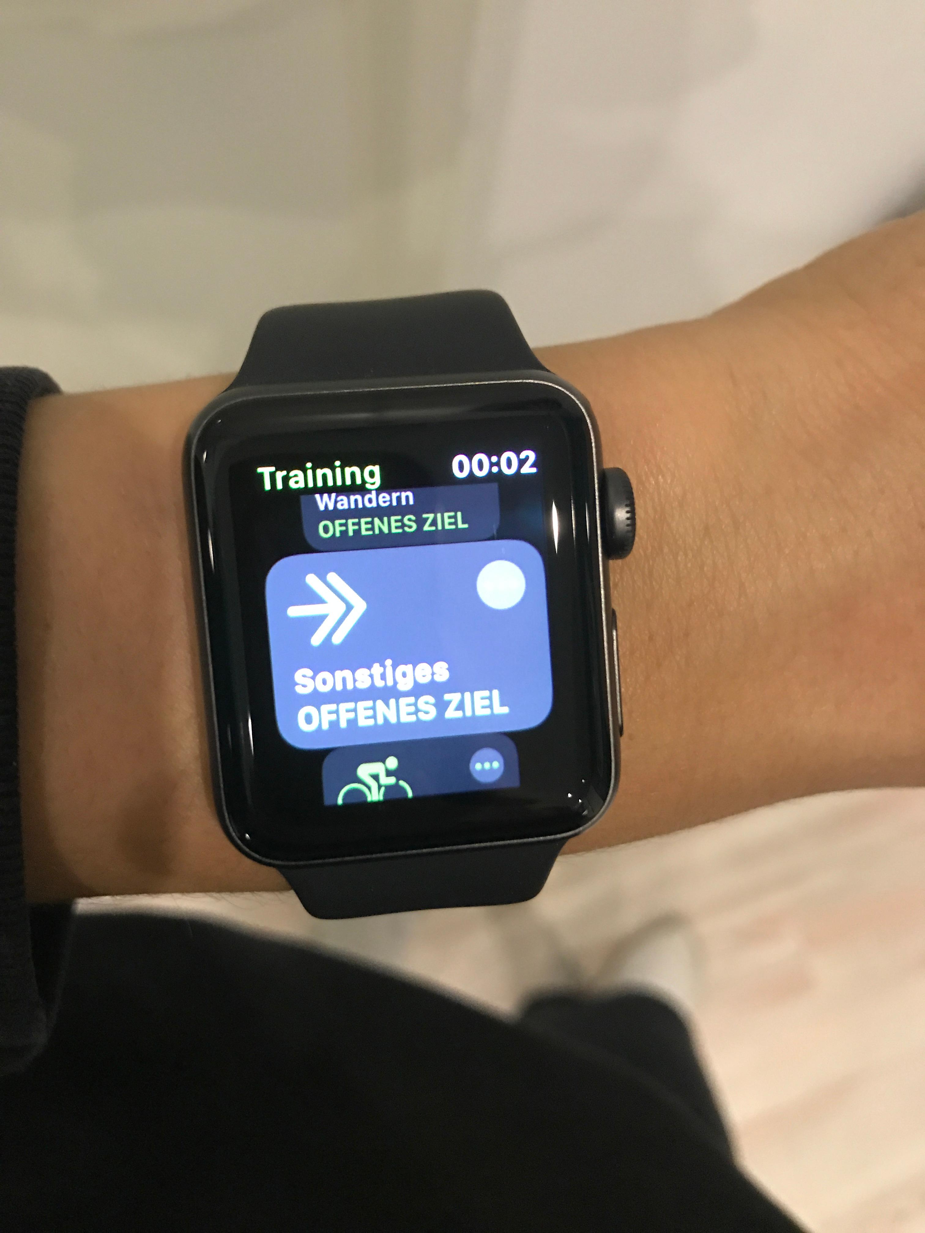 Apple Watch welches Training? (Technik)