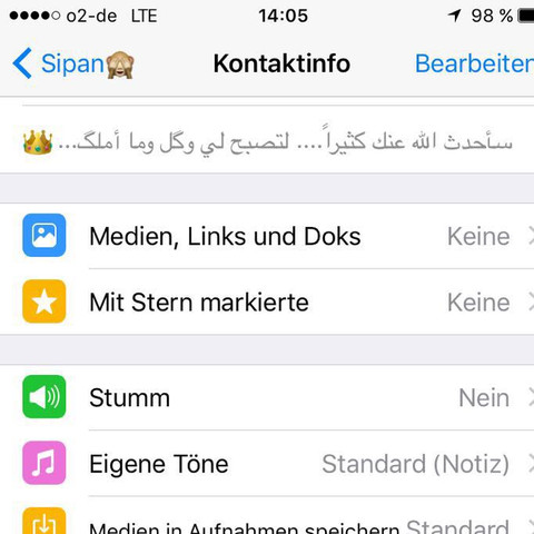 Arabischer Status übersetzen... - (Sprache, WhatsApp, Schrift)