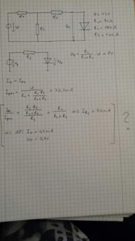 Arbeitspunkt berechnen? (Technik, Physik, Elektronik)