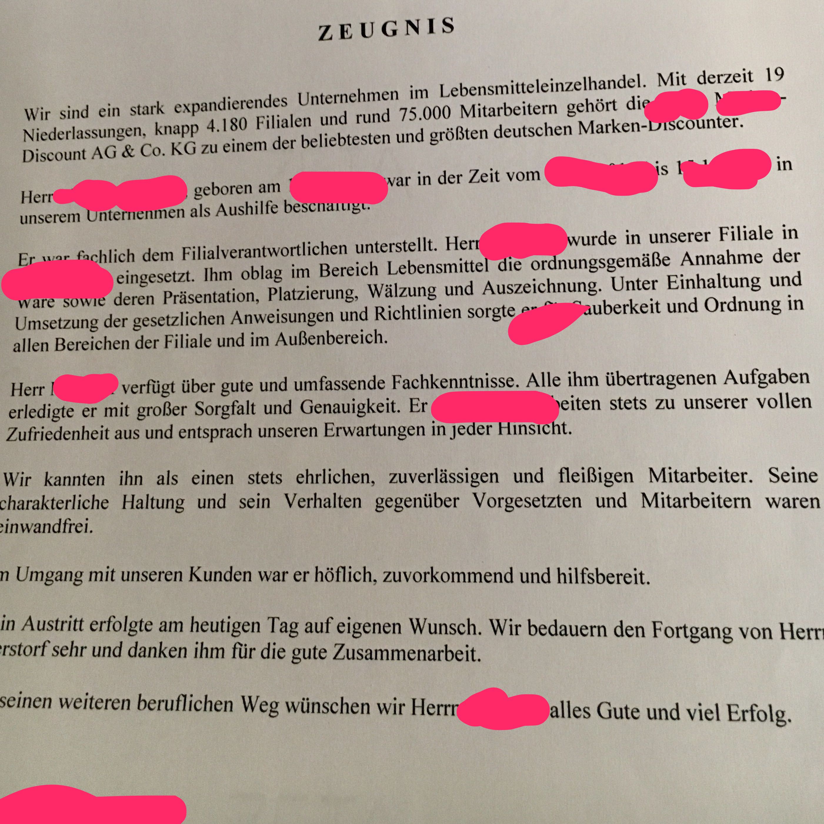 Arbeitszeugnis/ Sind Da Geheime Botschaften Drin? (Arbeit, Zeugnis)