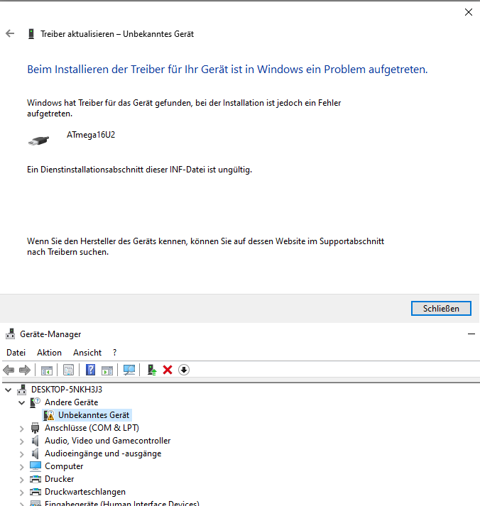 Arduino Wird Nicht Erkannt Windows 11