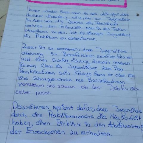 Argumentation Benoten Noten