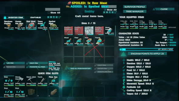 im fremden Inventar jedoch nicht. - (Bug, ARK, Survival)