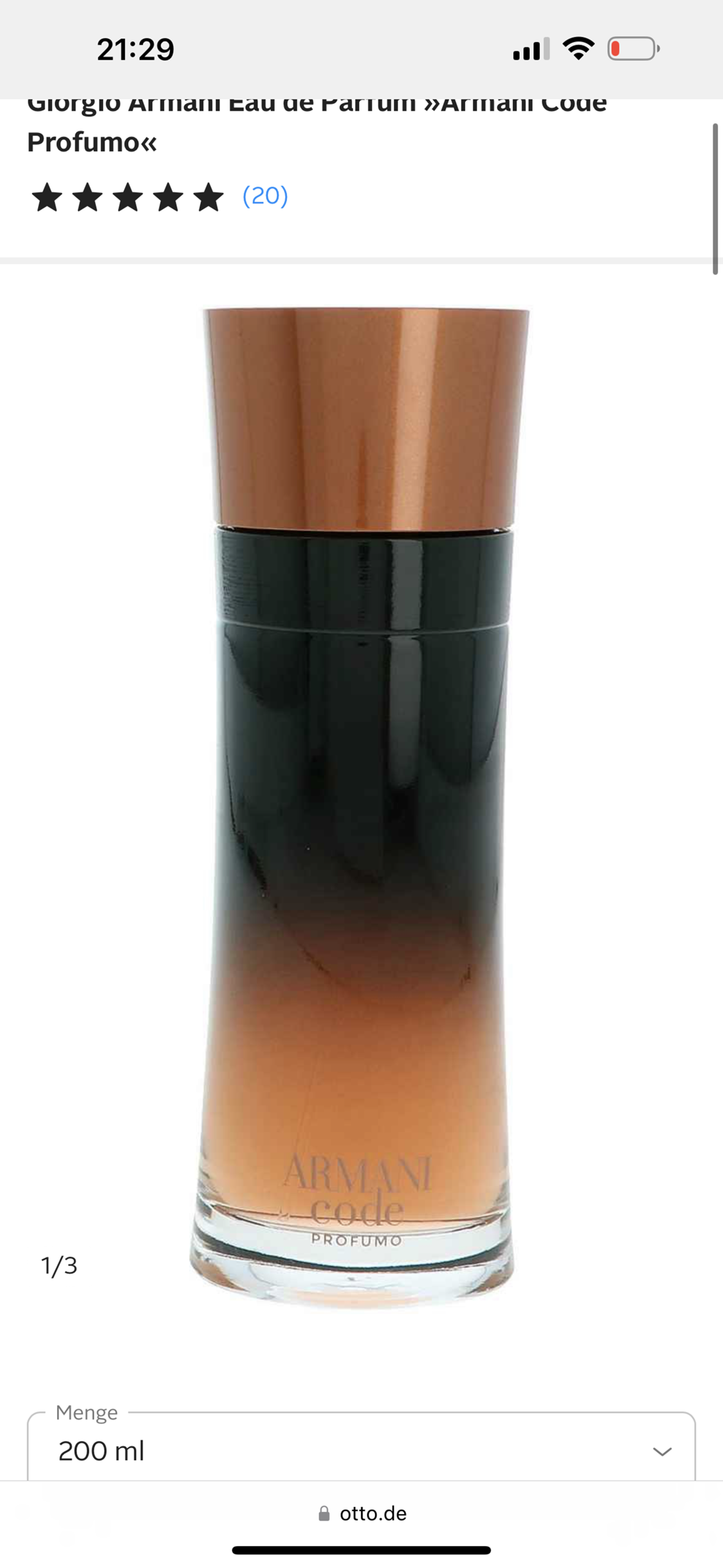 Armani code homme profumo Parfum Duft