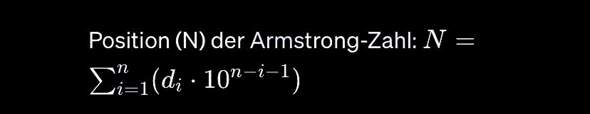 Armstrong-Zahlen Verteilung richtig?