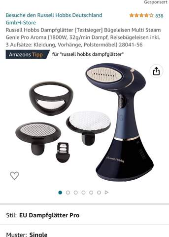 Aroma Dampfglätter hinzufügen?