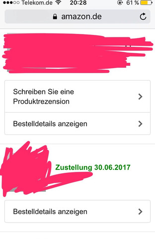 Ein Bild damit ihr es euch vorstellen könnt.. - (Amazon, Album, stornieren)