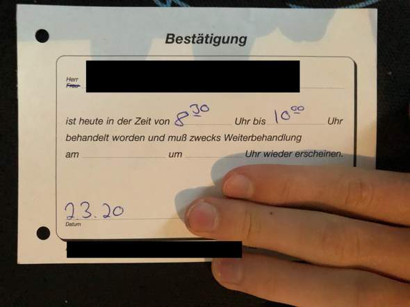 Arzt Hat Vergessen Attest Zu Vervollstandigen Schule