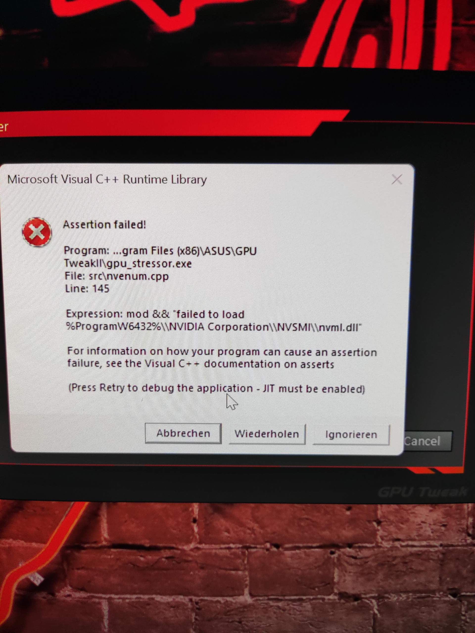 Assertion Failed Computer Technik Spiele Und Gaming Assertion failed computer technik spiele und gaming