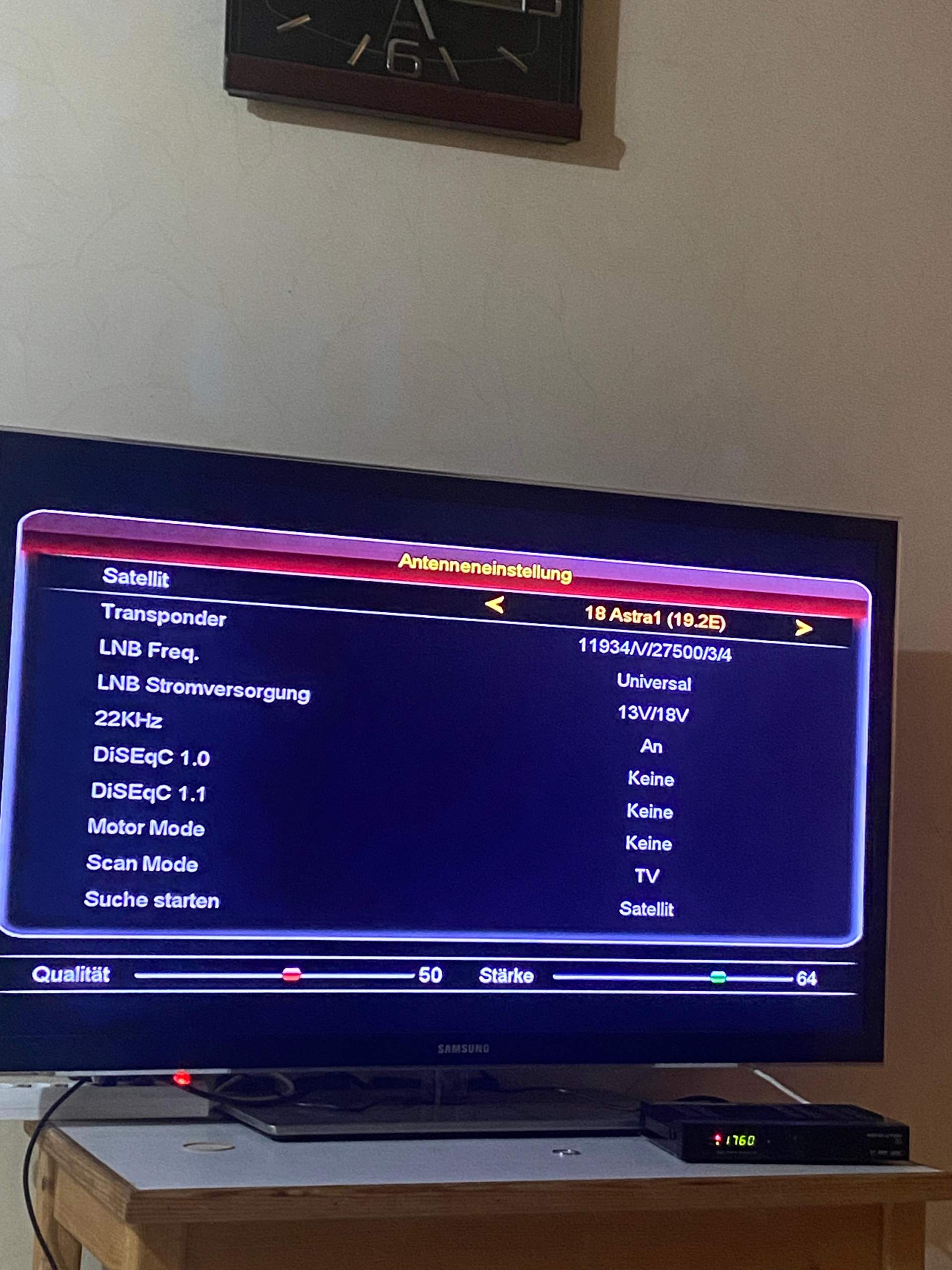 Astra im Receiver einstellen? (Samsung, Sender, Satellit)