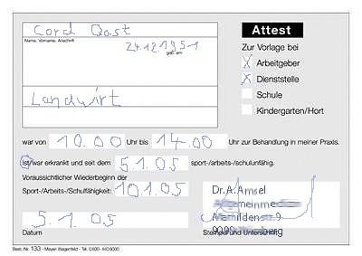 Attest Fur Mundliche Prufung Holen Schule Abitur