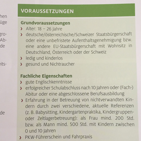 Unten der steht es englisch Kenntnisse.. - (Au-pair, aupair)