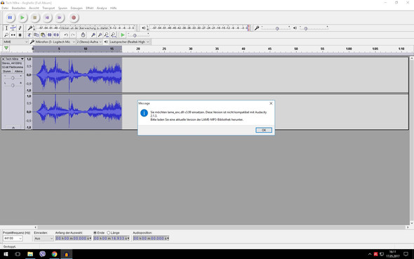 was tun? - (Audacity, lame)