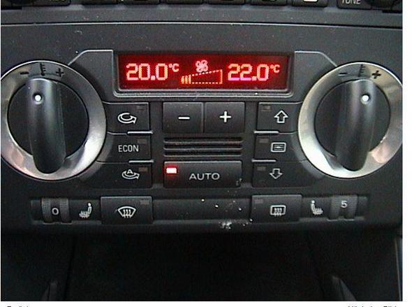 unterschiedliche Temperatur - Regler in der gleichen Position - (Auto, Audi, Klima)