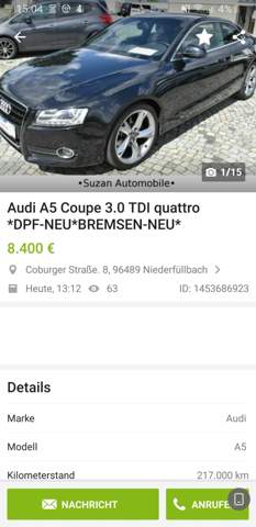 Audi A5 Coupe 3 0 Tdi Quattro Gut Technik Technologie Auto