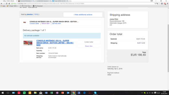 Auf Ebay Ein Nintendo Unter Der Zahlungsart Other Bestellt Was Ist Das Kauf Stornieren
