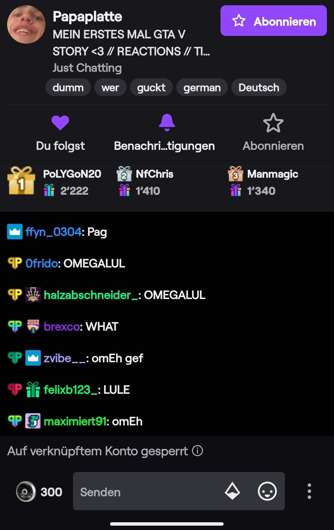 Auf Twitch geht Chat nicht? (App, Account, Konto)