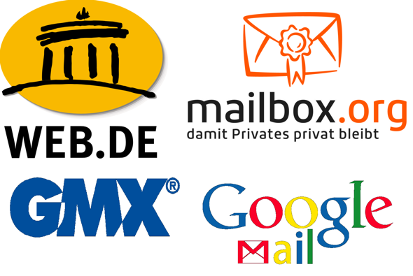 Auf welche Anbietern hast du eine E-Mail Adresse oder nutzt du am häufigsten?