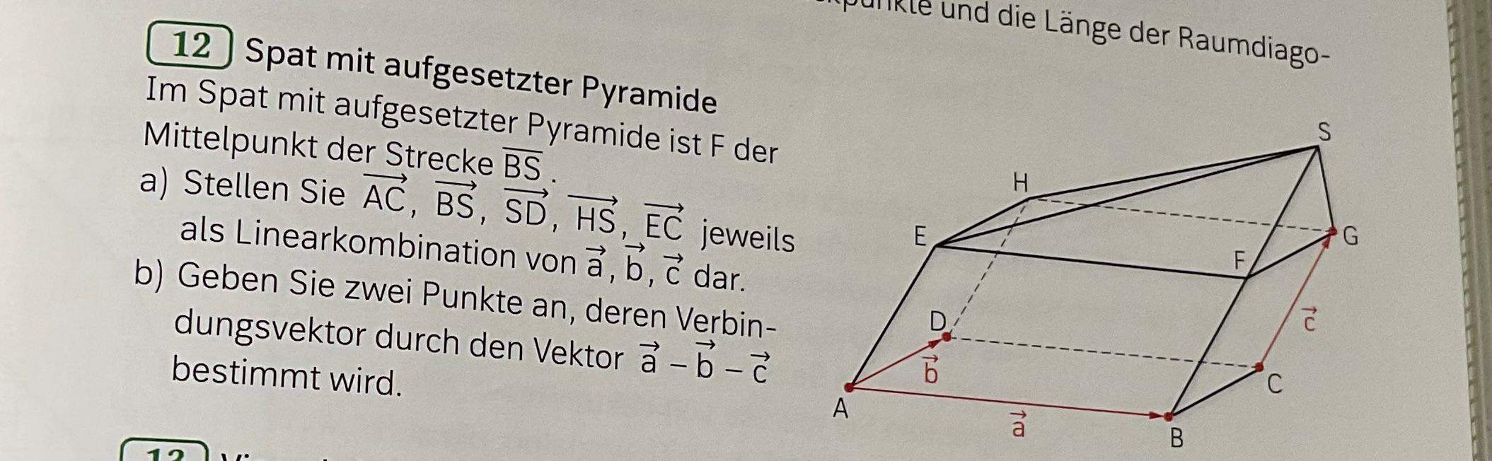 Aufgabe Vektoren Mathe Klasse 11? (rechnen, Funktion, Gleichungen)
