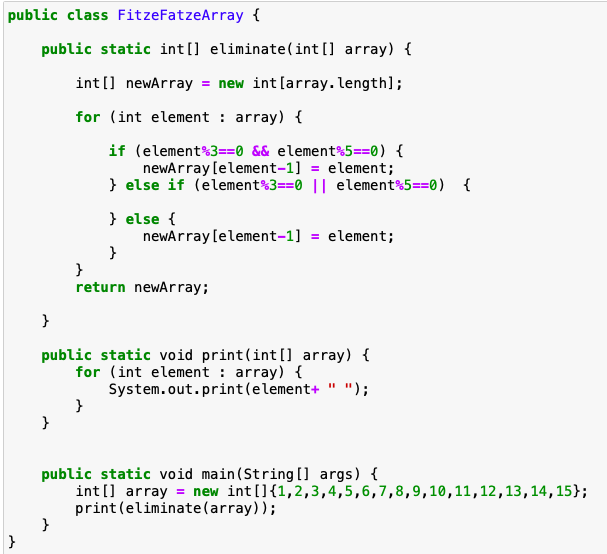 Aufgabe zu Arrays in Java? Wie komme ich weiter? (Array)