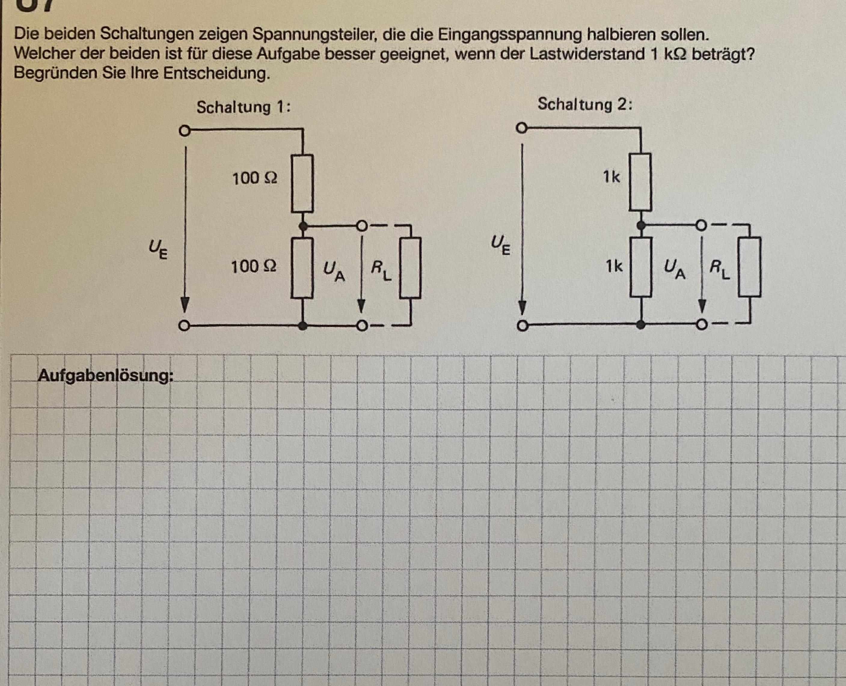 aufgabe-zum-spannungsteiler-elektrotechnik