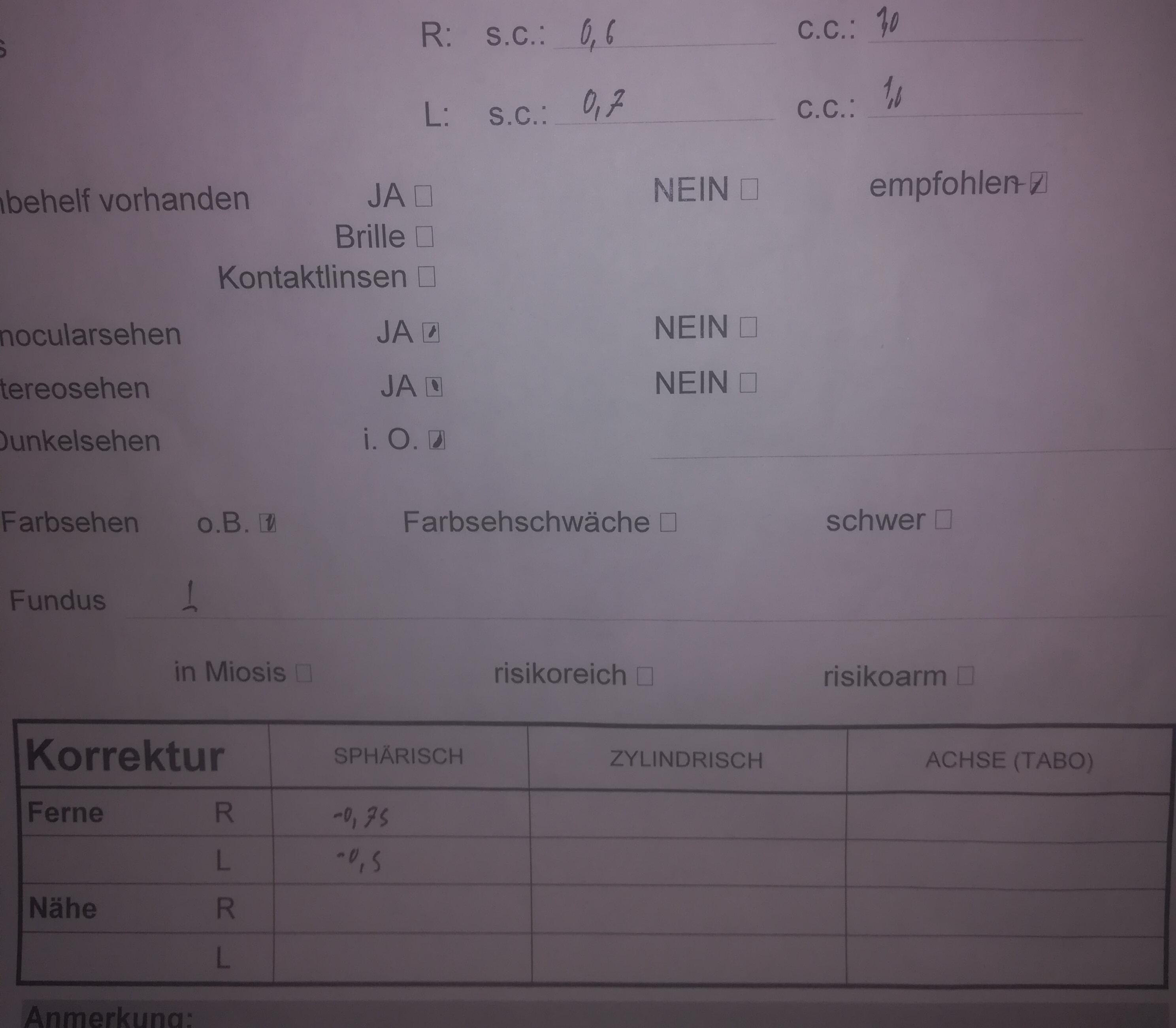 Augenarztlicher Sehtest Augen Brille Optiker