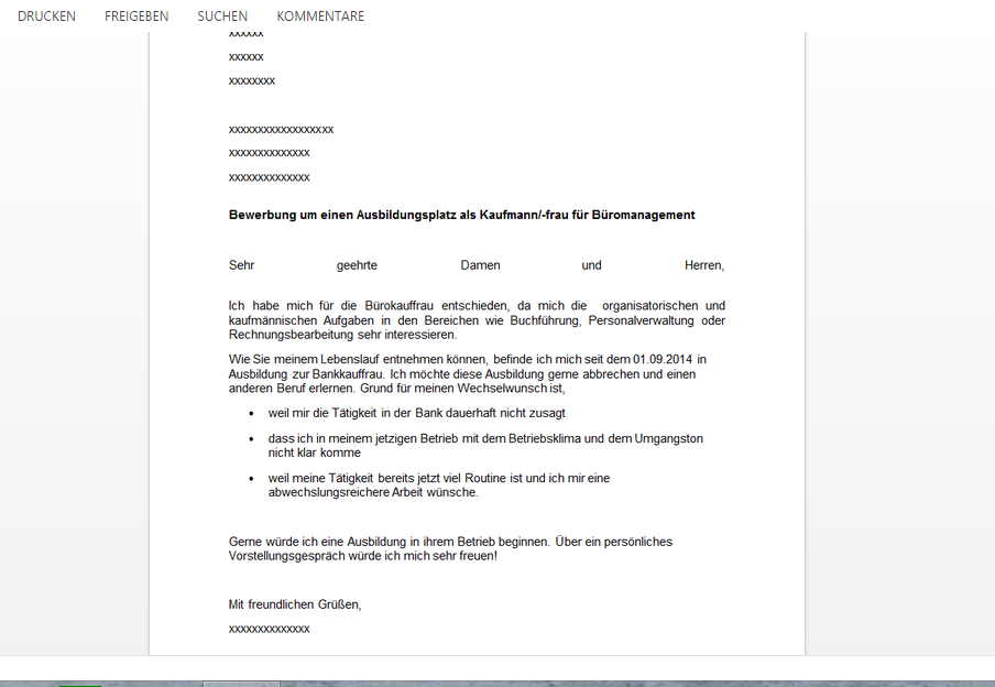 Ausbildungswechsel Bewerbung Okay Beruf Ausbildung Buro Ausbildungswechsel Bewerbung