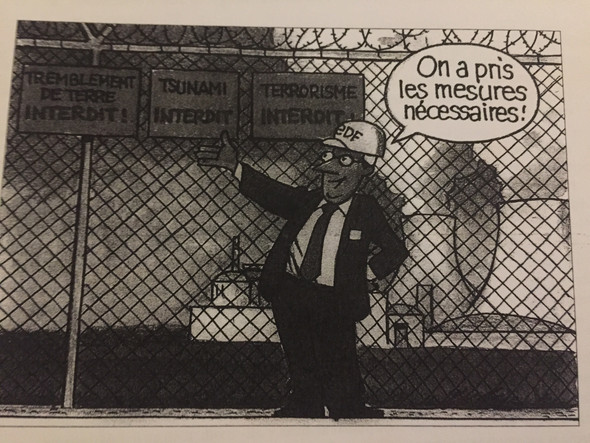 Die Karikatur - (Französisch, Karikatur, Atomkraftwerk)