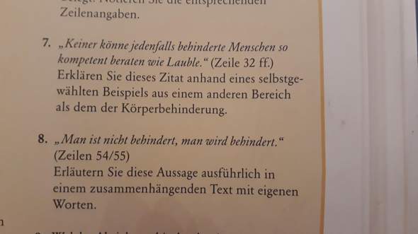 Aussage richtig erläutern? (Schule, Deutsch)