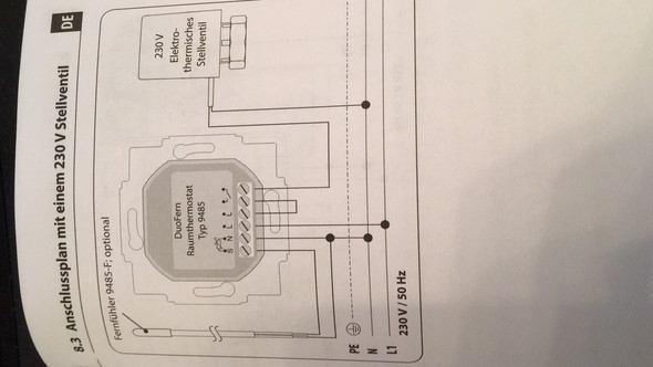 Schaltplan Raumthermostat Fussbodenheizung - Wiring Diagram