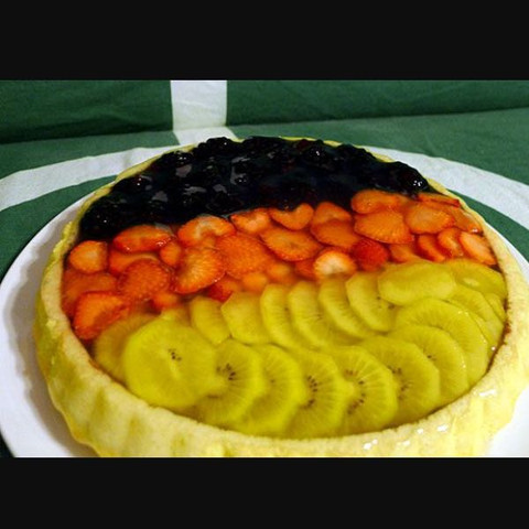 Das ist meine Vorlage, ich werde den Kuchen mit AUT Farben gestalten. - (Kuchen, Früchte)
