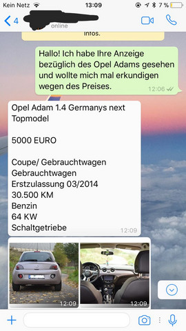 Auto Betruger Autoscout24 Whatsapp Bitte Um Ratschlag Kaufen Betrug Opel