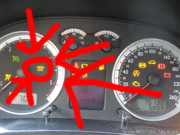 AUTO TACHO FRAGE SYMBOL - DRINGEND? (Audi)