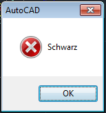 Die Fehlermeldung - (Computer, AutoCAD)