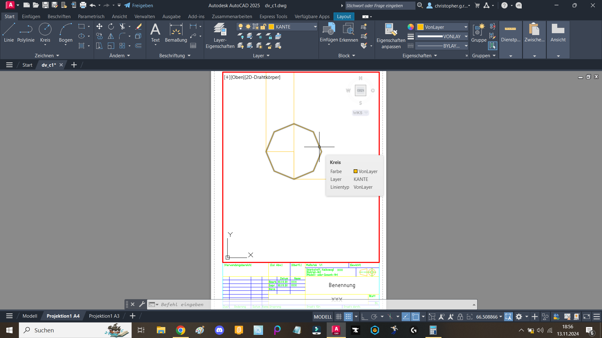 AutoCad Hilfe - Kreise werden zum Polygon? (Technik, Software, Programm)