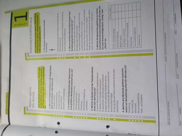 Autofachmann Losungen 1 Lehrjahr Ausbildung Kfz Autofachmann Digital Berichtsheft