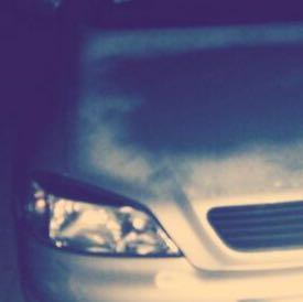 In etwa so wie die hellen Stellen auf diesem Foto nur kleiner und verteilter - (Auto, Farbe, KFZ)