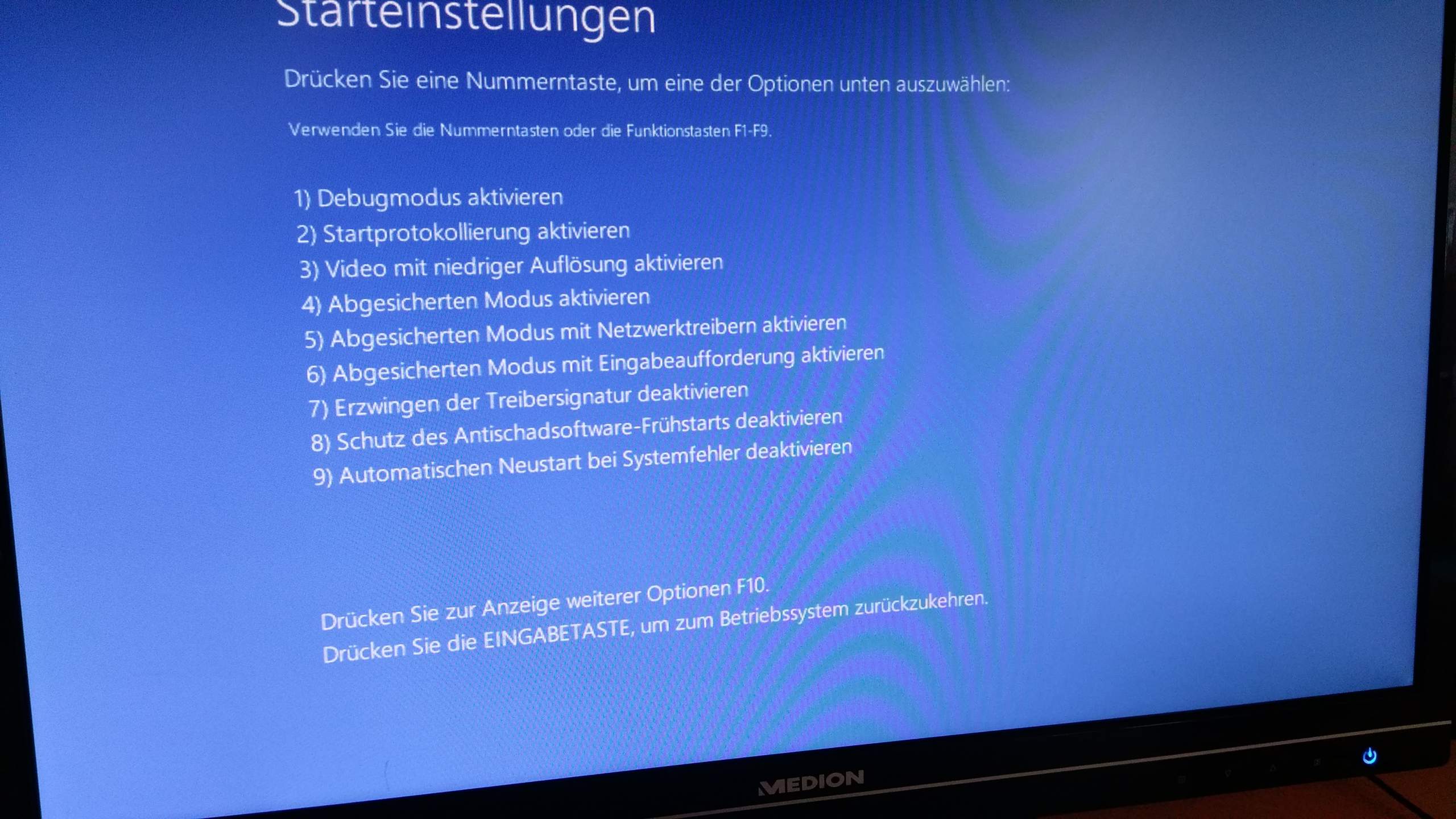 Automatische Reperatur. Ihr PC wurde nicht korrekt gestartet? Windows 10, Fehlermeldung)